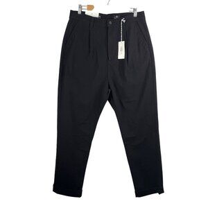 Adriano Goldschmied Rutger relaxed crop pants preppy black 90s sz 32